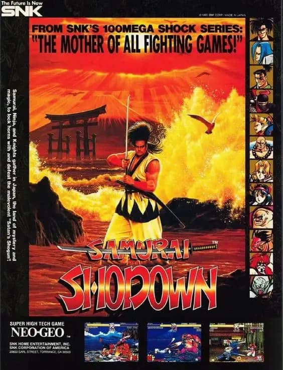 Mainkan game retro Samurai Shodown online gratis di emulator kami Arkade