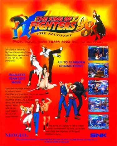 Play The King of Fighters '98 retro games online for free in our Arcade emulator