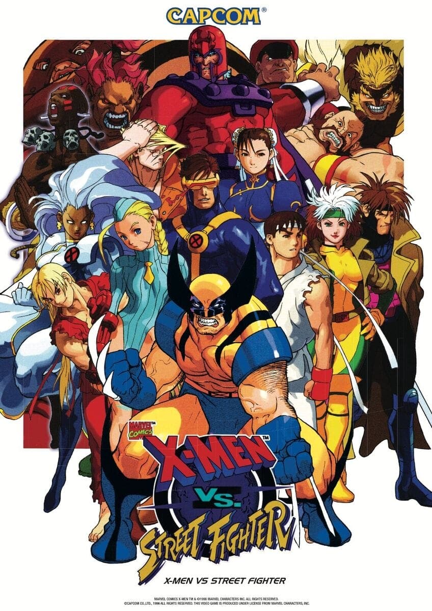 Play X-Men vs. Street Fighter retro games online for free in our Arcade emulator