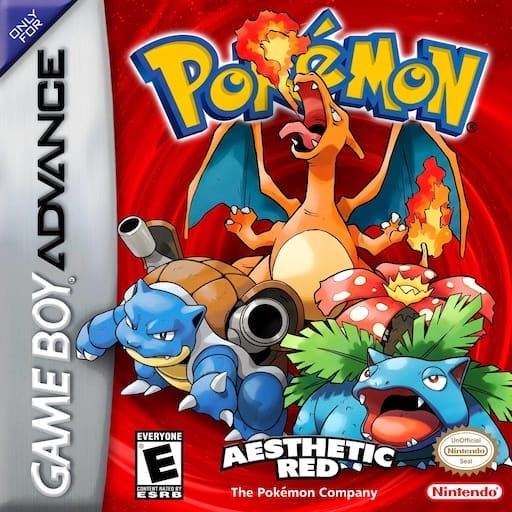 Chơi game retro Pokemon Aesthetic Red trực tuyến miễn phí trên trình giả lập của chúng tôi Game Boy Advance