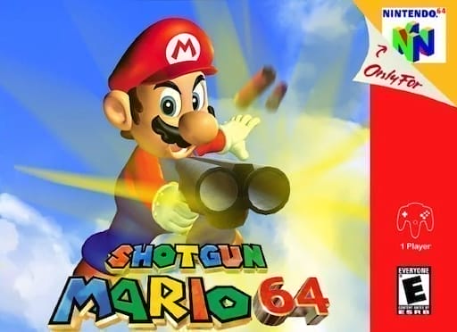 Main permainan retro Shotgun Mario 64 secara dalam talian dan percuma di emulator kami Nintendo 64