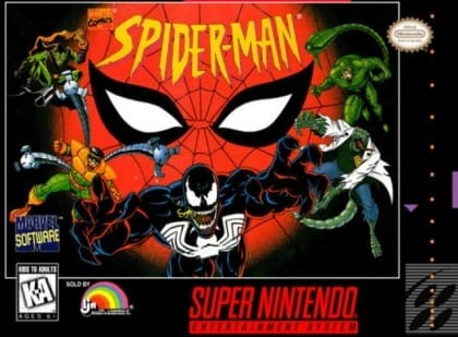 当社のスーパーファミコンエミュレータでスパイダーマンのレトロゲームを無料でオンラインプレイ